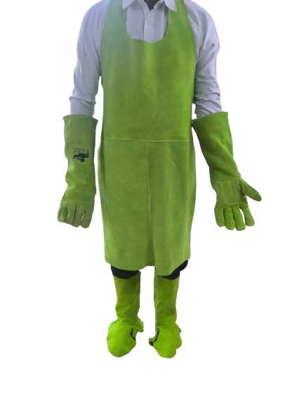 LEATHER APRON HAND SLEAVES AND LEG GUARD